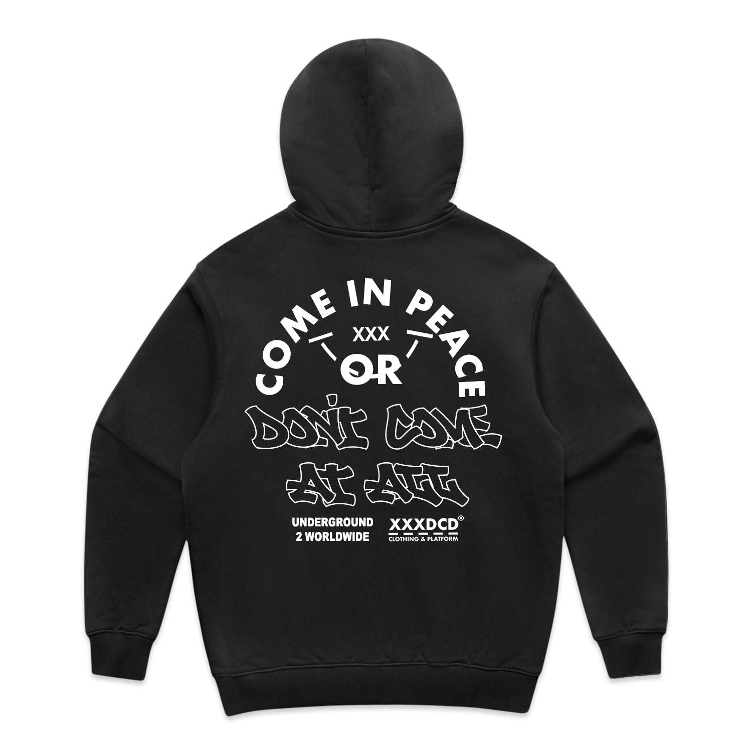 COME IN PEACE HOODIE – XXXDCD CLOTHING & PLATFORM