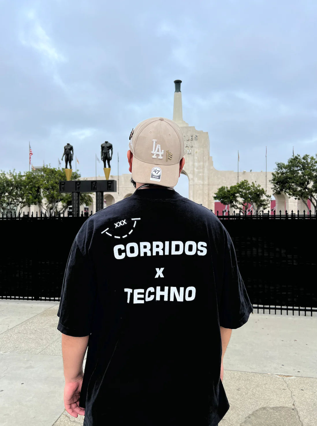 CORRIDOS X TECHNO T-SHIRT (BLACK)