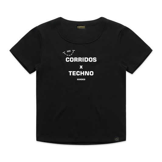 CORRIDOS X TECHNO BABY RIB TEE