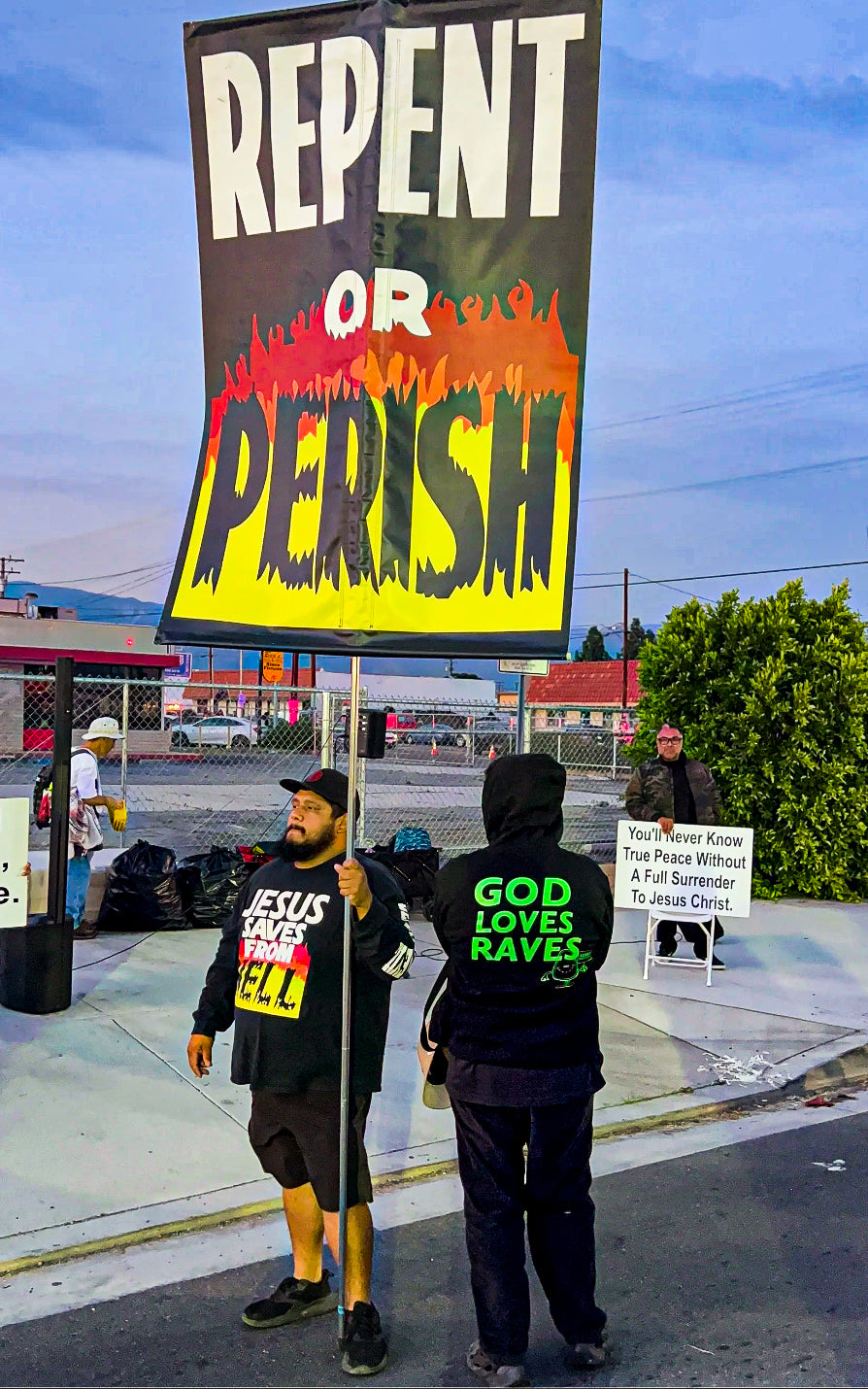 GOD LOVES RAVES HOODIE