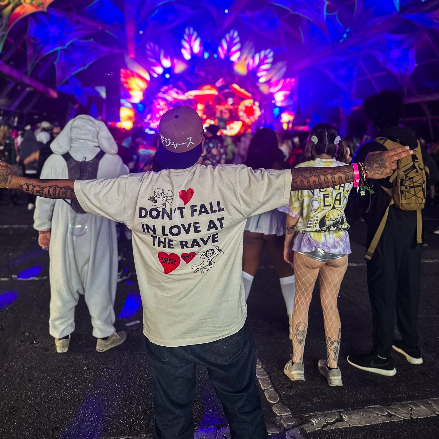 LOVE AT THE RAVE T-SHIRT