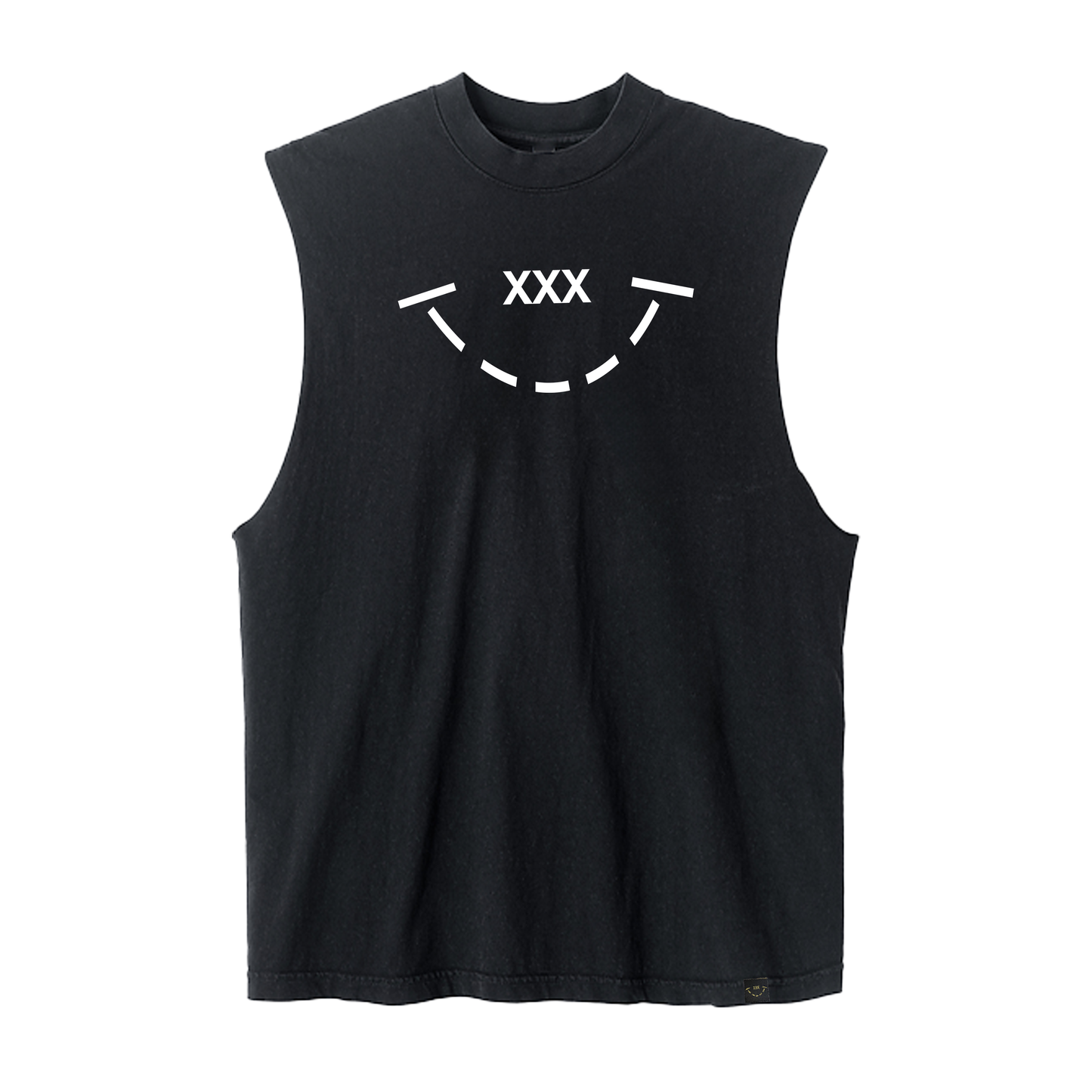 TRIPLE X SMILEY SLEEVELESS T-SHIRT