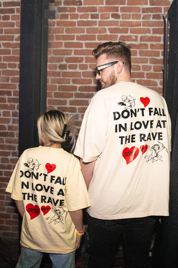 LOVE AT THE RAVE T-SHIRT