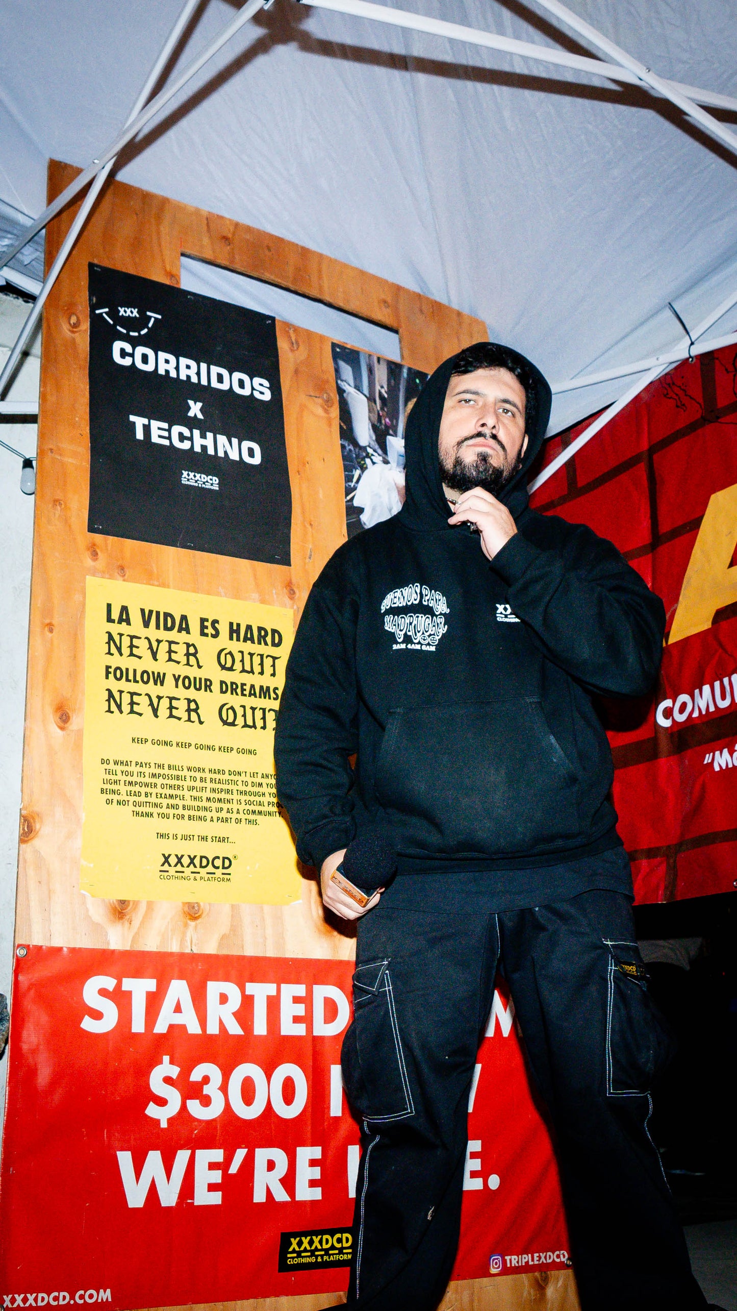 CORRIDOS X TECHNO HOODIE