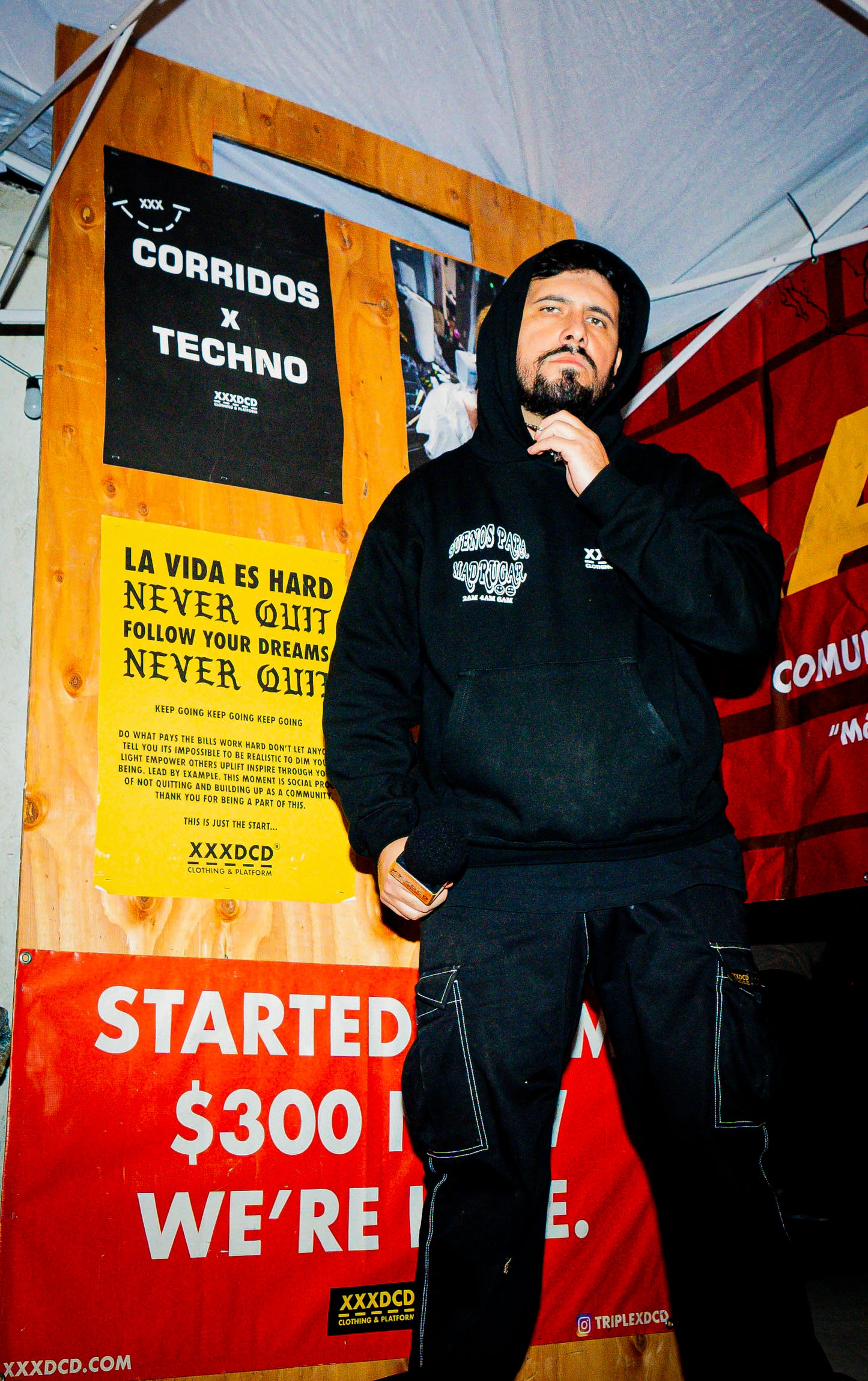 CORRIDOS X TECHNO HOODIE