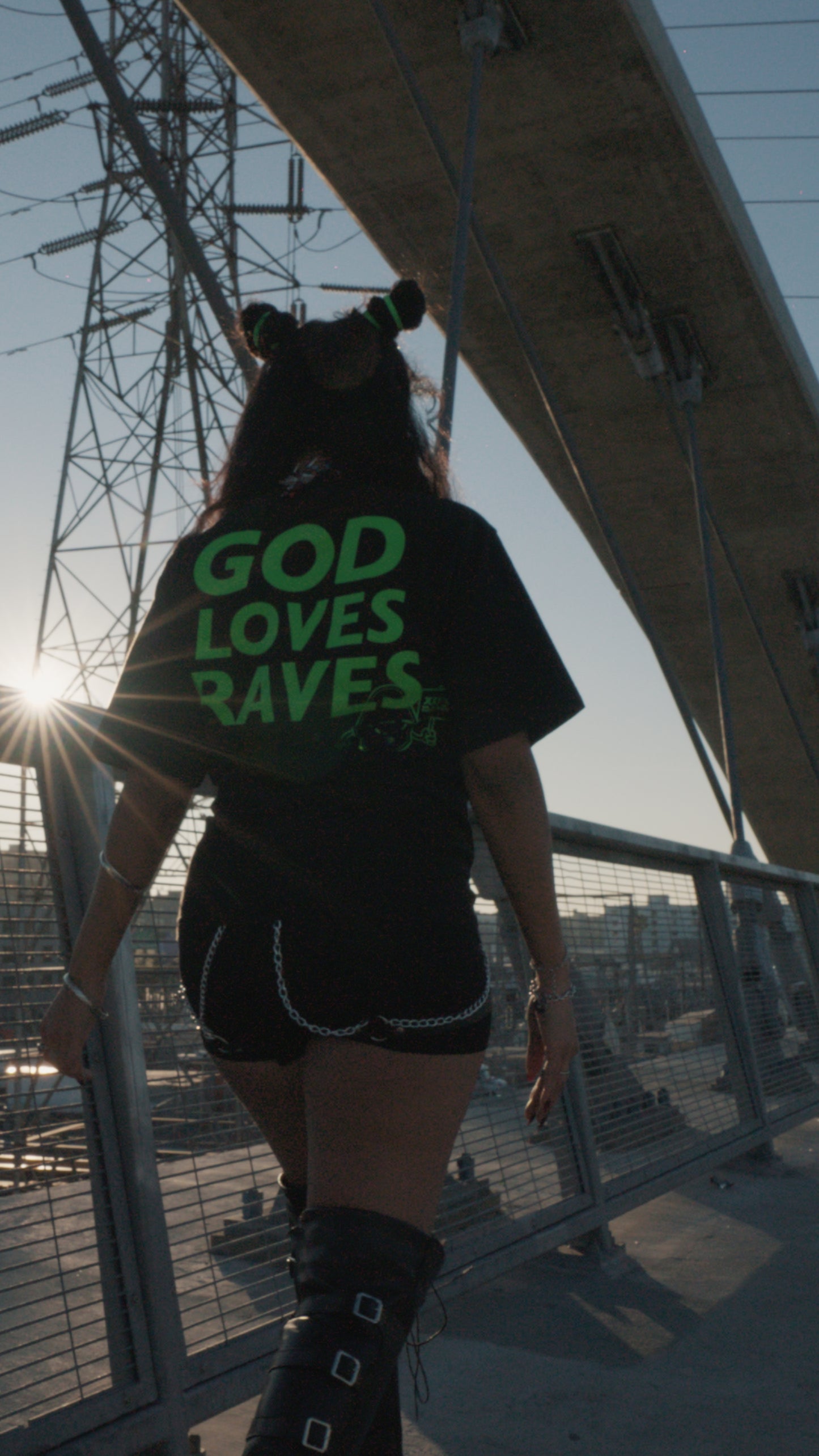 GOD LOVES RAVES T-SHIRT