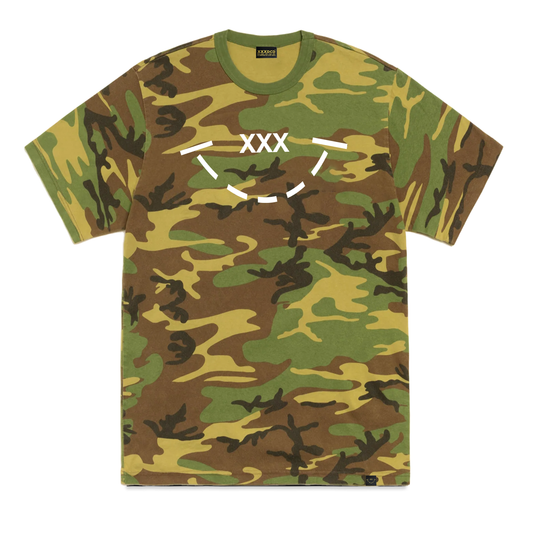 TRIPLE X SMILEY CAMO T-SHIRT